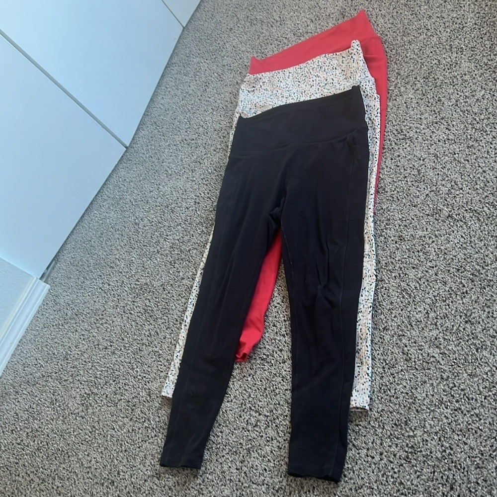3x Prana Becksa Pocket Legging 7/8 LOT Prana size Large good used condition